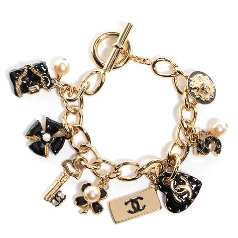 coco chanel gold bracelet|coco chanel charms bracelets.